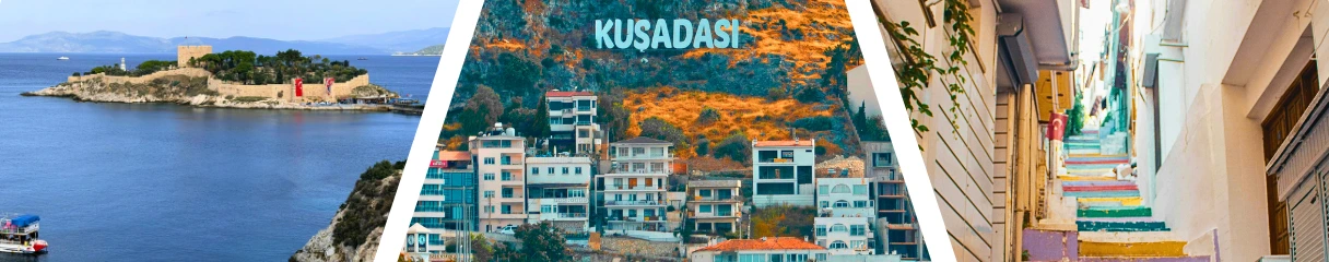 Kuşadası tengerpartja, kikötője és üdülőövezete