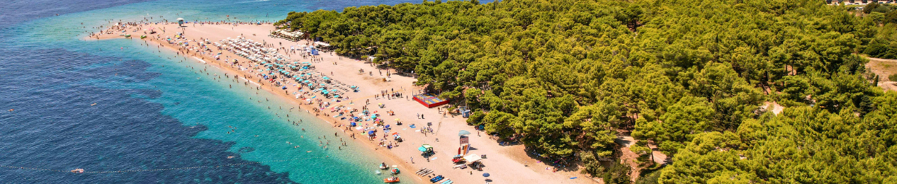 Horvátország tengerparti és mediterrán hangulatú panoráma