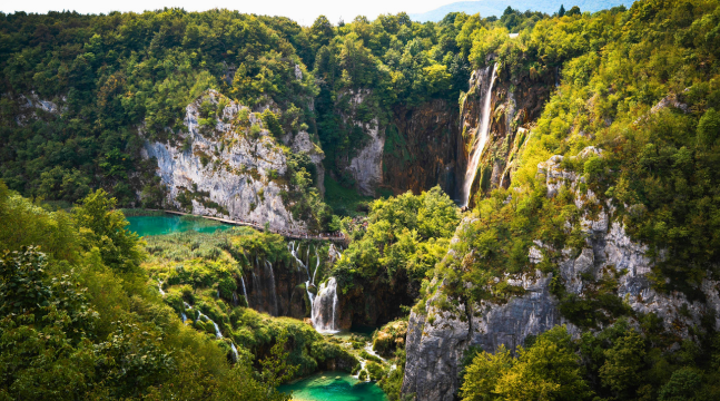 Horvátországi nemzeti park látvány