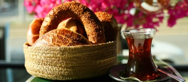 Simit és hagyományos török reggeli