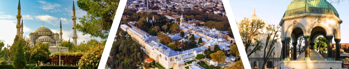 Sultanahmet történelmi városrésze Isztambulban