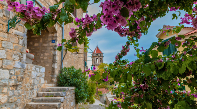Split-riviéra tengerparti panoráma