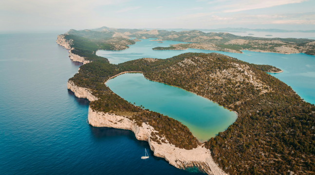 Zadar-riviéra tengerparti panoráma